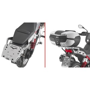 PIASTRA GIVI IN ALLUMINIO PER MONTAGGIO BAULETTO MONOKEY MOTO GUZZI V85 TT 2024-2025