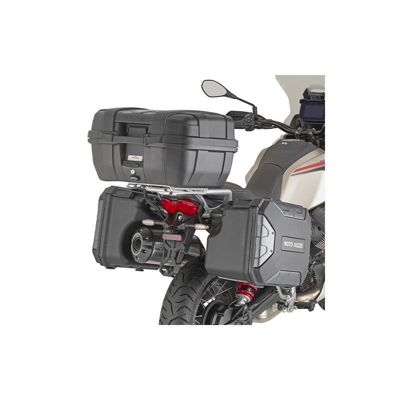 KIT PER MONTAGGIO STAFFE SRA8209 GIVI CON BORSE LATERALI ORIGINALI MOTO GUZZI V85 TT 2024-2025