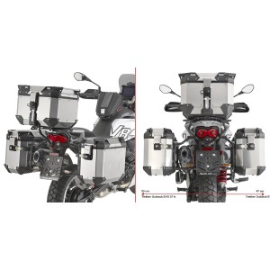 PORTAMALETAS LATERAL GIVI PL ONE-FIT MONOKEY CAM-SIDE MOTO GUZZI V85 TT 2024-2025