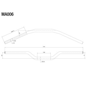 MANILLAR CÓNICO RIZOMA DIÁMETRO 22-29 MM (ALTURA 30 MM)