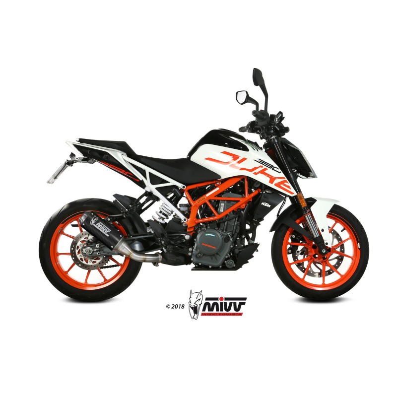 TERMINALE MIVV MK3 KTM 390 DUKE 2017-2020, NON OMOLOGATO CARBONIO
