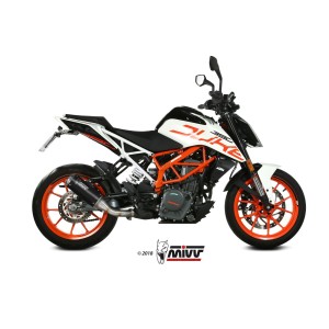 TERMINALE MIVV MK3 KTM 390 DUKE 2017-2020, NON OMOLOGATO BLACK