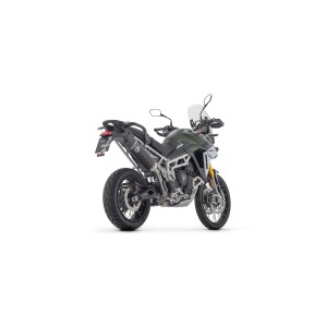 ARROW VELOCE EXHAUST TRIUMPH TIGER 900 RALLY PRO 2024-2025 (EURO 5+), DARK ALUMINUM, APPROVED