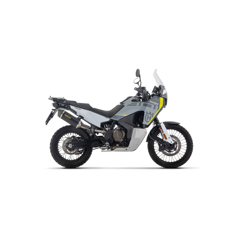 ARROW RACE-TECH EXHAUST HUSQVARNA NORDEN 901 2024-2025 (EURO 5+), DARK ALUMINUM/CARBON, APPROVED
