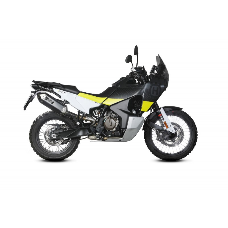 TERMINALE MIVV SPEED EDGE HUSQVARNA NORDEN 901 2024-2025 (EURO 5+), OMOLOGATO BLACK/CARBONIO