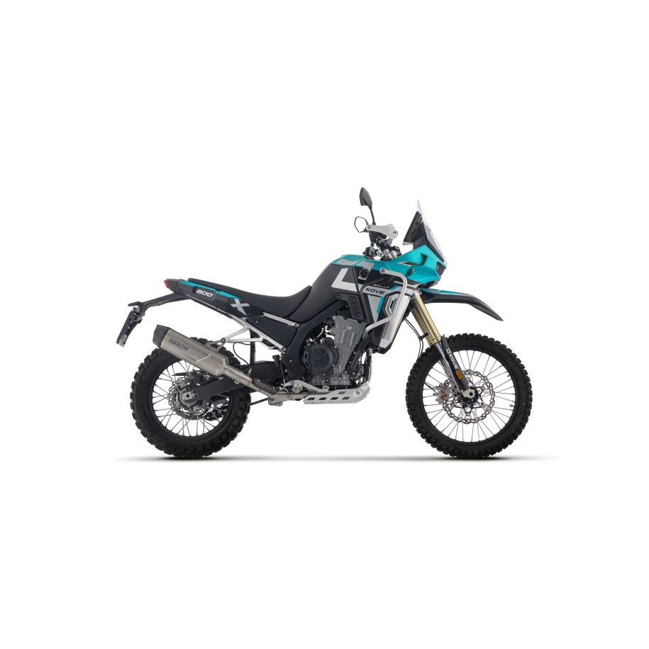 ARROW INDY RACE EVO EXHAUST KOVE 800 X RALLY 2025 (EURO 5+), TITANIUM/CARBON, APPROVED