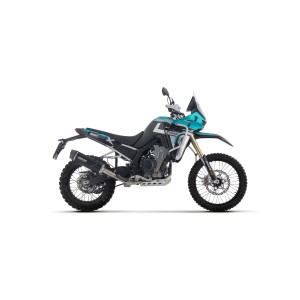 TERMINALE ARROW INDY RACE EVO KOVE 800 XPRO 2025 (EURO 5+), ALLUMINIO DARK/CARBONIO, OMOLOGATO