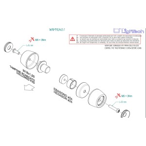 PROTECCIÓN EJE DE RUEDA DELANTERA LIGHTECH HONDA CB 1000 R 2021-2025