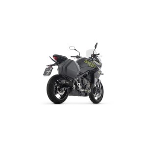 TERMINALE ARROW INDY RACE EVO TRIUMPH TIGER SPORT 800 2025 (EURO 5+), ALLUMINIO DARK/CARBONIO, OMOLOGATO