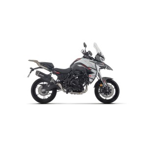 TERMINALE ARROW INDY RACE EVO BENELLI TRK 702 X 2025 (EURO 5+), ALLUMINIO DARK/CARBONIO, OMOLOGATO