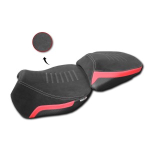 ISOTTA COMFORT RIDER SEAT DUCATI MULTISTRADA V4 PIKES PEAK 2022-2024, BLACK AND RED
