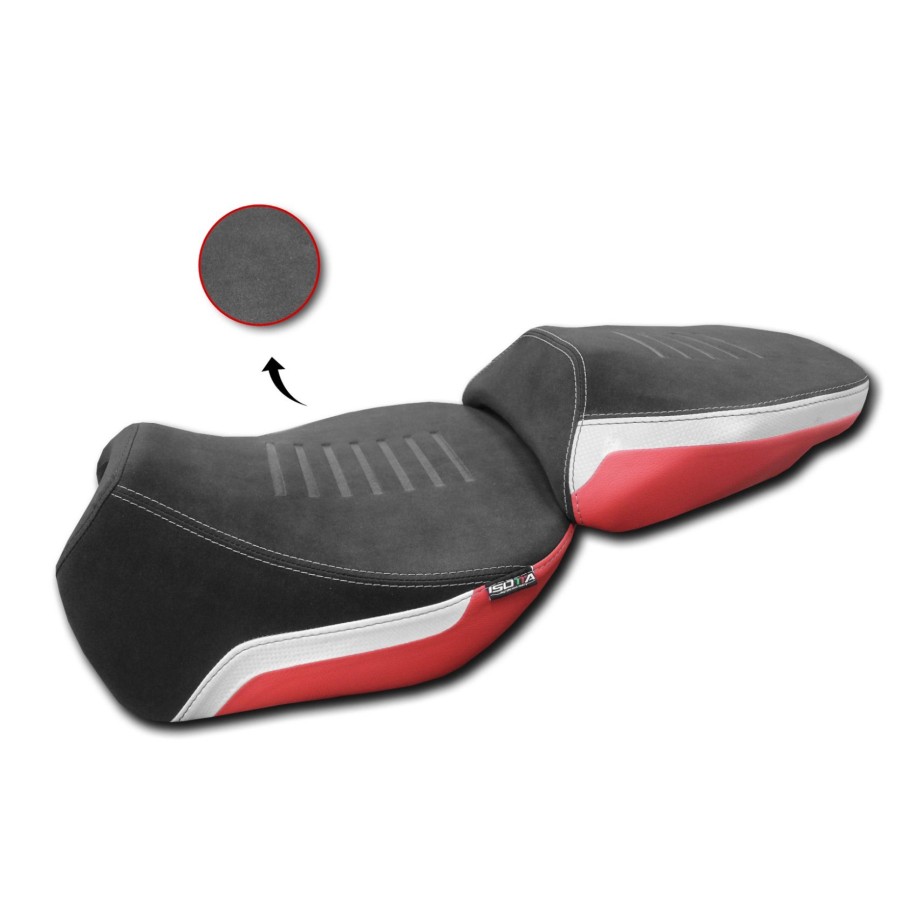 ISOTTA COMFORT RIDER SEAT DUCATI MULTISTRADA V4 PIKES PEAK 2022-2024, RED