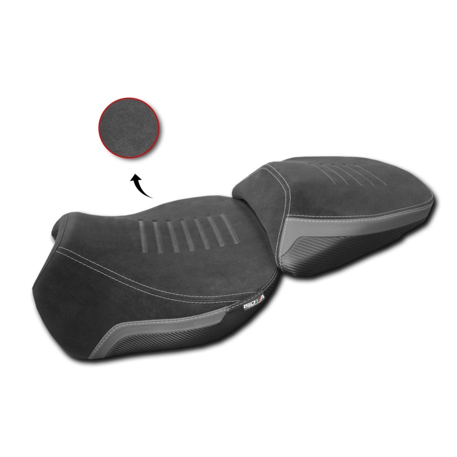 ISOTTA COMFORT RIDER SEAT DUCATI MULTISTRADA V4 RALLY 2023-2024, TRIPLE BLACK