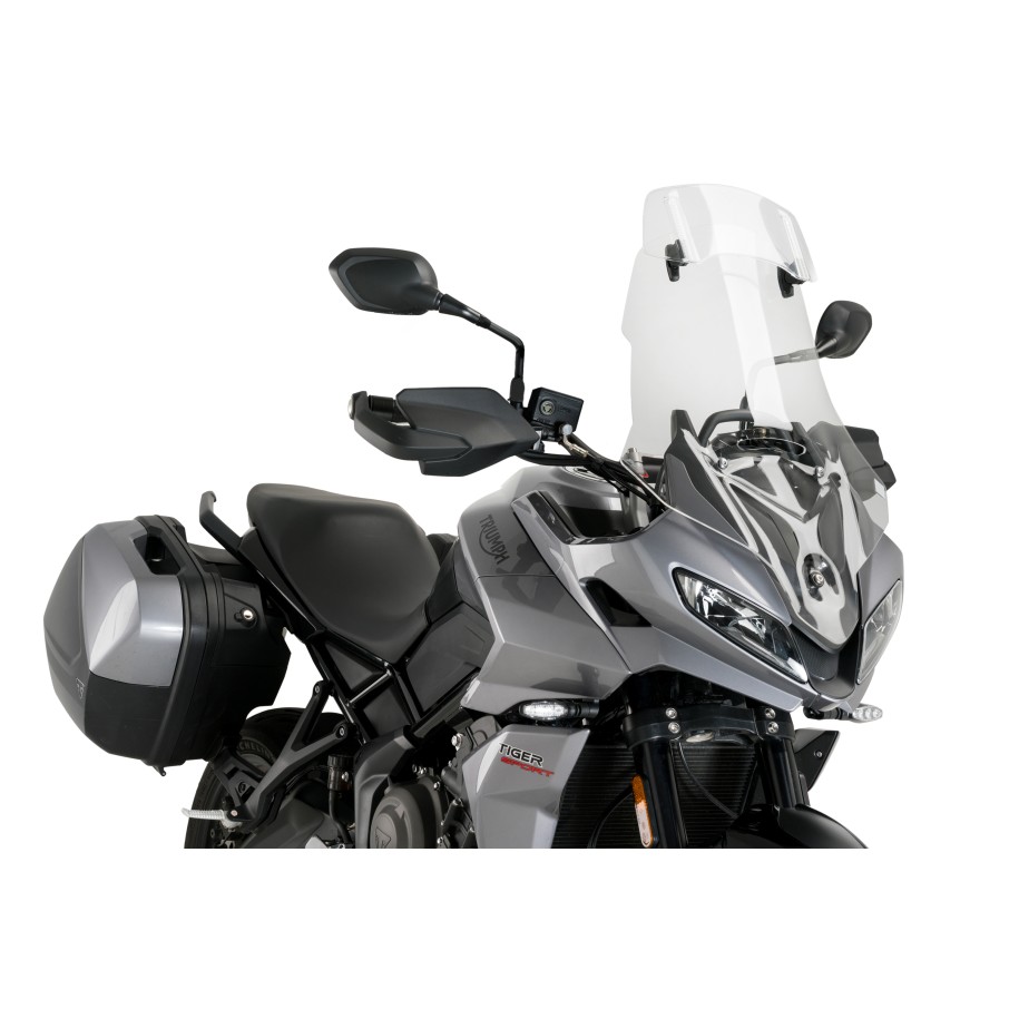 PUIG TOURING WINDSCHUTZSCHEIBE MIT DEFLEKTOR TRIUMPH TIGER SPORT 660 2025, TRANSPARENT