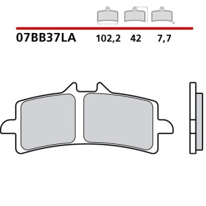 SET VORDERER SINTER BREMSBELÄGE BREMBO DUCATI PANIGALE V2 2025 (LA COMPOUND)