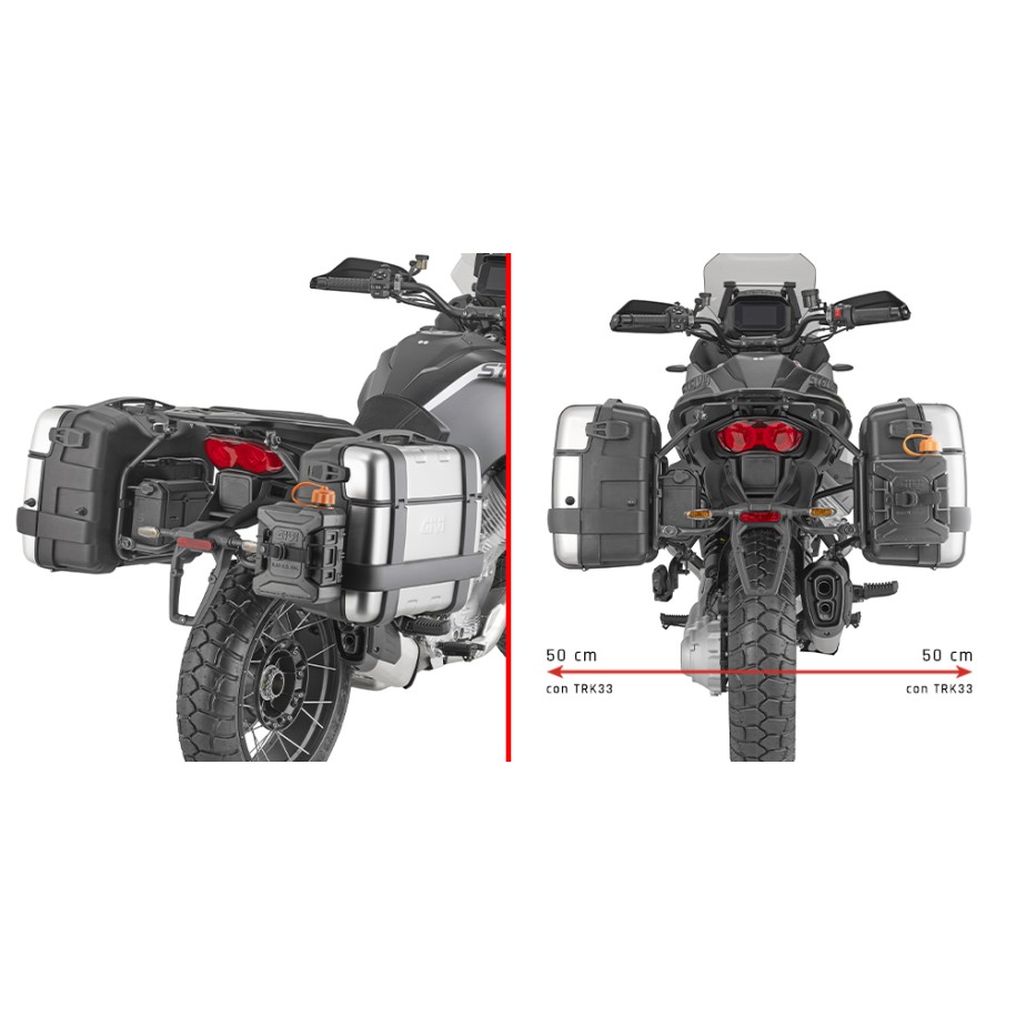 PORTAVALIGIE LATERALE GIVI PL ONE-FIT MONOKEY MOTO GUZZI STELVIO 2024-2025