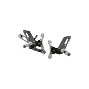 LIGHTECH ADJUSTABLE REAR SETS WITH ARTICULATED FOOTREST BMW S 1000 R 2025 (STANDARD/REVERSE)