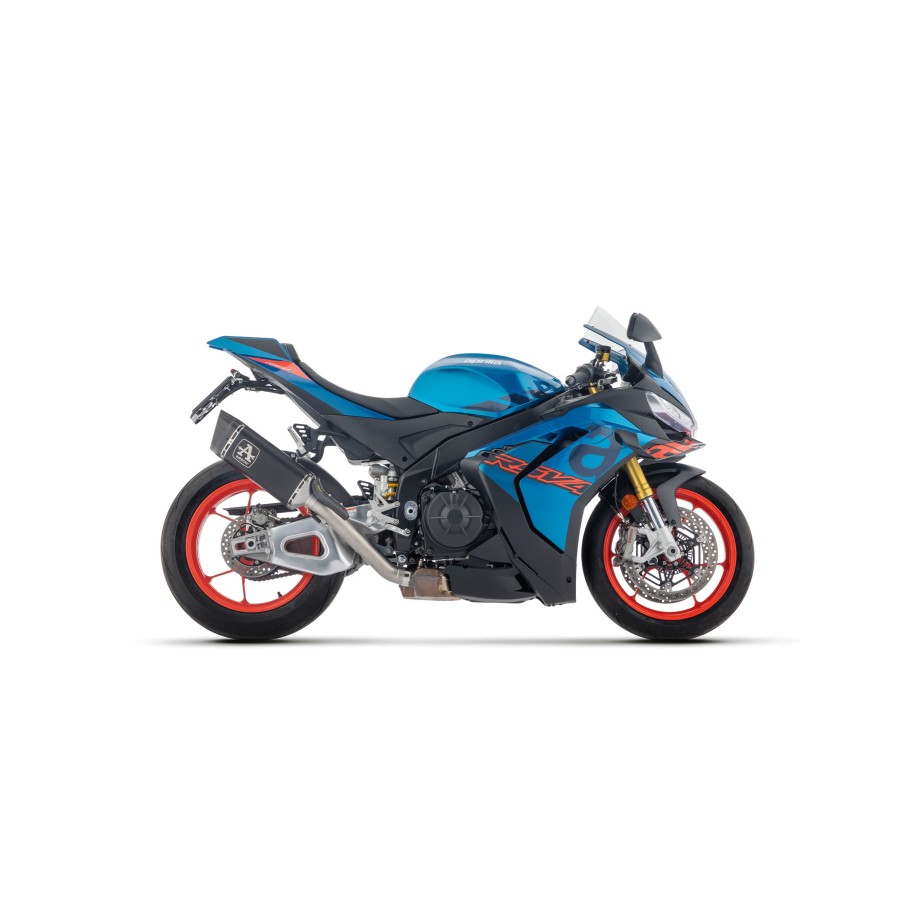 ARROW PISTA RACING EXHAUST SILENCER APRILIA RSV4 2025 (EURO 5+), TITANIUM DARK+STEEL/CARBON