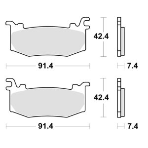 GESINTERTE BREMSBELÄGE VORNE SBS 1012 HS APRILIA RSV4 2025