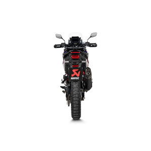 TERMINALE AKRAPOVIC SLIP-ON LINE HONDA AFRICA TWIN 1100 2024-2025 (EURO 5+), TITANIO NERO/CARBONIO, OMOLOGATO