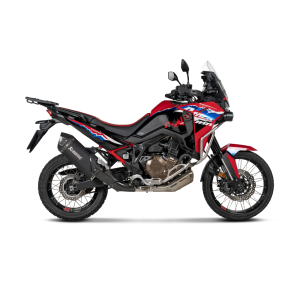 AKRAPOVIC SLIP-ON LINE EXHAUST HONDA AFRICA TWIN 1100 2024-2025 (EURO 5+), TITANIUM BLACK/CARBON, APPROVED