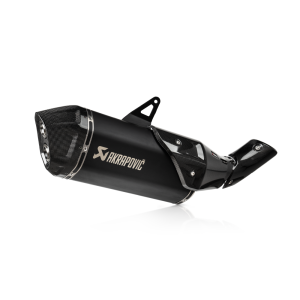AKRAPOVIC SLIP-ON LINE EXHAUST HONDA AFRICA TWIN 1100 2024-2025 (EURO 5+), TITANIUM BLACK/CARBON, APPROVED