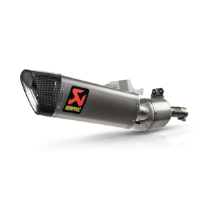 TERMINALE AKRAPOVIC SLIP-ON LINE BMW F 900 R 2025 (EURO 5+), TITANIO/CARBONIO, OMOLOGATO