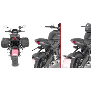 SPEZIFISCHE ABSTANDSHALTER GIVI REMOVE-X SCHNELLWECHS FÜR WEICHE SEITENTASCHEN TRIUMPH TRIDENT 660 2025