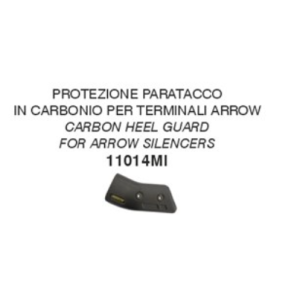 CARBON HEEL GUARD FOR ARROW EXHAUST MOTO MORINI X-CAPE 700 2025 (EURO 5+)