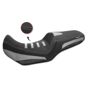 ISOTTA COMFORT RIDER SEAT WITH PROSTATIC CHANNEL HONDA TRANSALP 750 2023-2024, BLACK