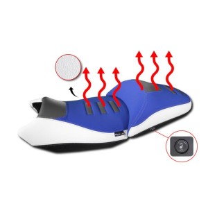 SELLA PILOTA ISOTTA RISCALDATA RIALZATA +2,5 cm BMW R 1300 GS 2023-2025, BLU