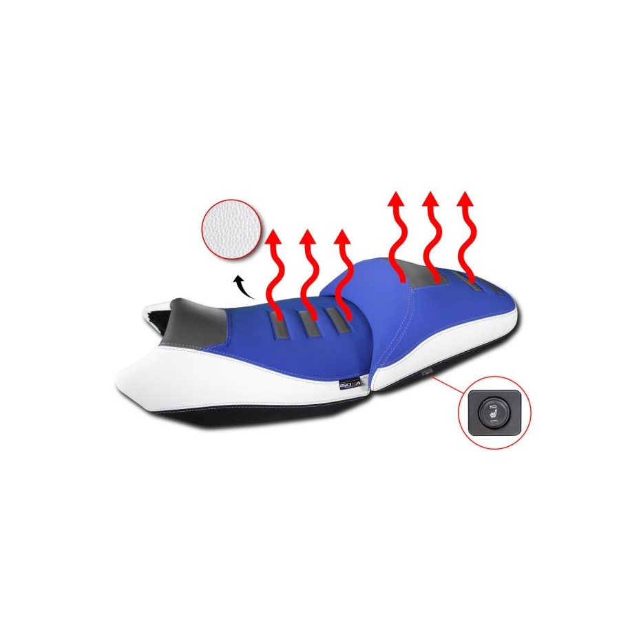 ISOTTA RAISED HEATED RIDER SEAT + 2,5 cm BMW R 1300 GS 2023-2025, BLUE