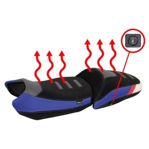 SELLA PILOTA ISOTTA COMFORT RISCADLATA CON CANALE PROSTATICO BMW R 1300 GS 2023-2025, TROPHY