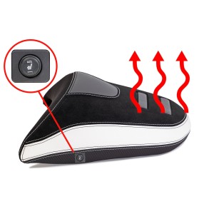 SELLA PASSEGGERO ISOTTA COMFORT RISCALDATA BMW R 1300 GS 2023-2025, BIANCO