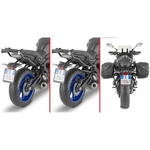 SPEZIFISCHE ABSTANDSHALTER GIVI REMOVE-X SCHNELLWECHS FÜR WEICHE SEITENTASCHEN YAMAHA TRACER 7 2025