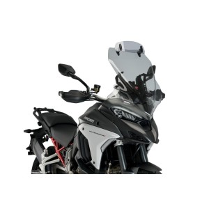 PUIG TOURING WINDSHIELD MIT DEFLECTOR DUCATI MULTISTRADA V4 S 2025-2026, LEICHTER RAUCH