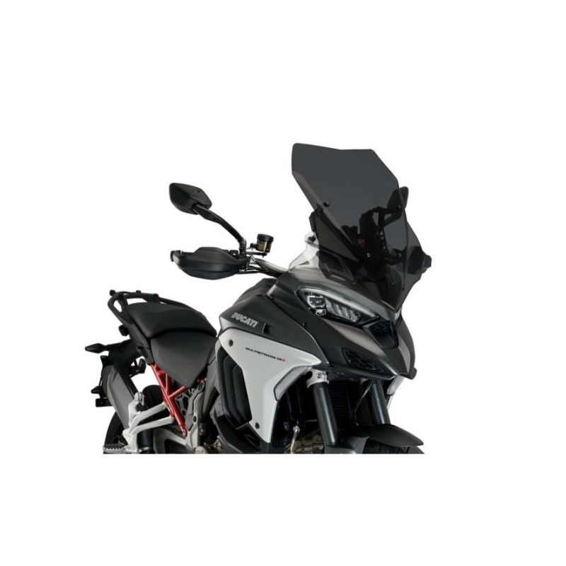 PUIG TOURING WINDSCREEN DUCATI MULTISTRADA V4 S 2025-2026, DARK SMOKE