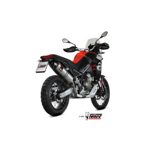 TERMINALE MIVV DAKAR APRILIA TUAREG 660 2025 (EURO 5+), OMOLOGATO ACCIAIO