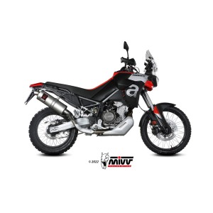 EXHAUST MIVV DAKAR APRILIA TUAREG 660 2025 (EURO 5+), APPROVED STEEL