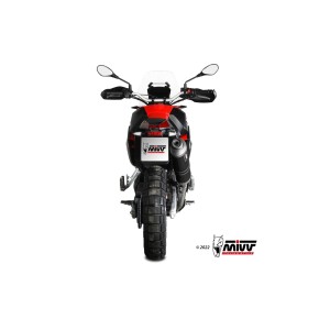TERMINALE MIVV DAKAR APRILIA TUAREG 660 2025 (EURO 5+), OMOLOGATO BLACK