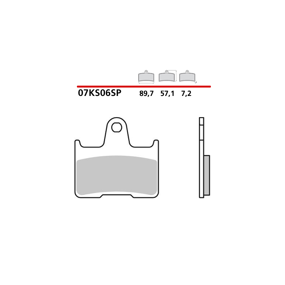 SET HINTERE SINTER BREMSBELÄGE BREMBO BMW S 1000 RR 2023-2024 NISSIN-BREMSSATTEL