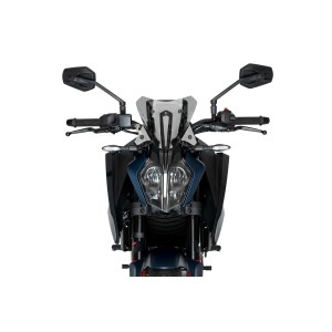 PARABRISAS PUIG SPORT KTM DUKE 125 2024-2025, AHUMADO CLARO