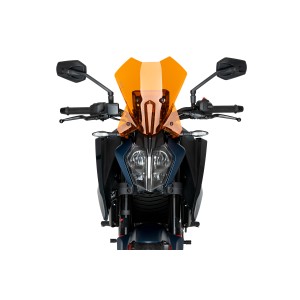 PUIG TOURING WINDSHIELD KTM 390 DUKE 2024-2025, ORANGE