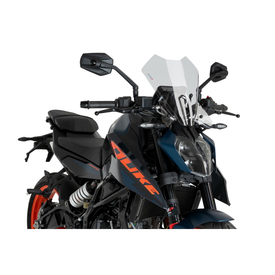 PUIG TOURING WINDSCHUTZSCHEIBE KTM 390 DUKE 2024-2025, TRANSPARENT