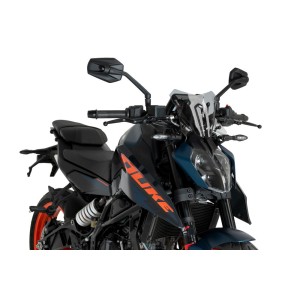 PUIG SPORT WINDSCHUTZSCHEIBE KTM 390 DUKE 2024-2025, LEICHTER RAUCH