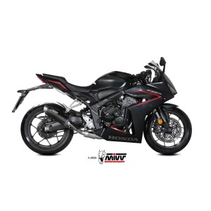 IMPIANTO DI SCARICO COMPLETO MIVV GP PRO HONDA CBR 650 R 2024 (EURO 5+), BLACK, CATALIZZATO