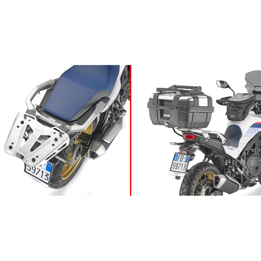 ATTACCO POSTERIORE GIVI PER MONTAGGIO BAULETTO MONOKEY/MONOLOCK HONDA TRANSALP 750 2025
