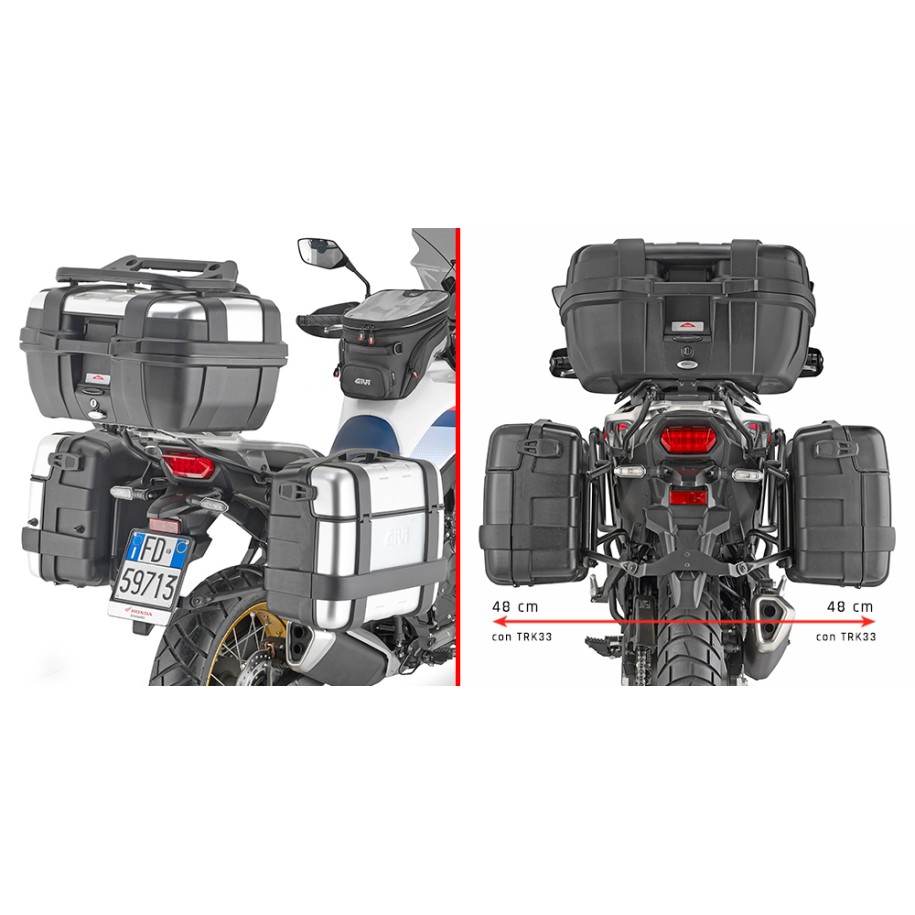 GIVI PL ONE-FIT MONOKEY SIDE CASE HOLDER HONDA TRANSALP 750 2025-2026