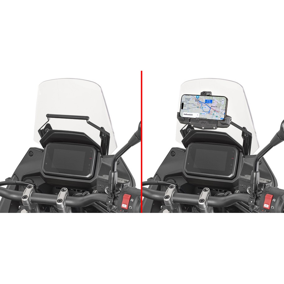 BANDOLERA DE ALUMINIO GIVI FIJACIÓN DE SMARTPHONE HONDA TRANSALP 750 2025