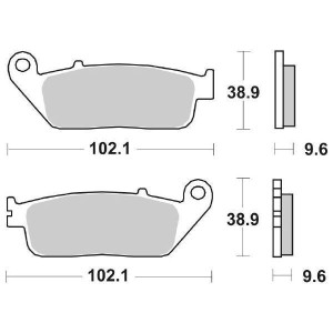 SINTERED FRONT BRAKE PADS SET SBS 700 HS HONDA NC 750 X 2021-2024